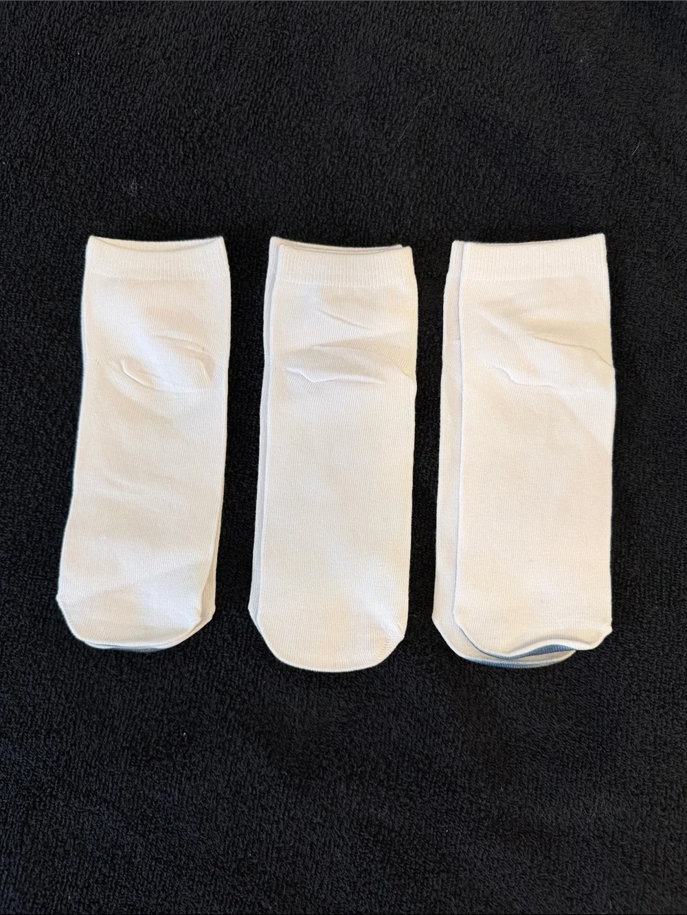 3 Pairs Flip Flop Print Ankle Socks 3D Manicure Design Low Cut nwt